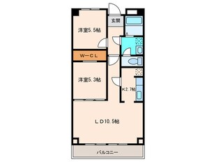 里水マンション　Ｂ棟の物件間取画像